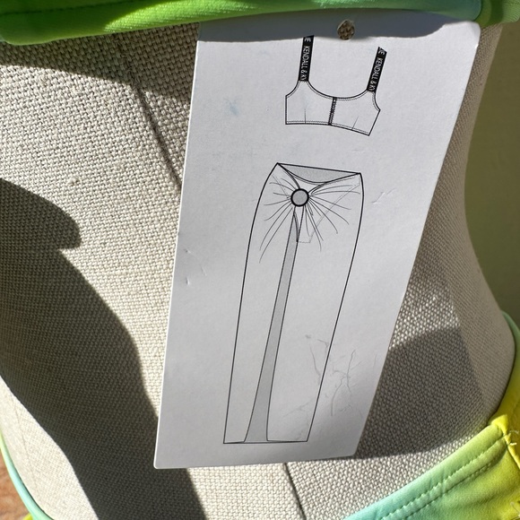 3PC set Kendall + Kylie. Brand straps Bikini with Mesh coverup Swimsuit set - Picture 6 of 8